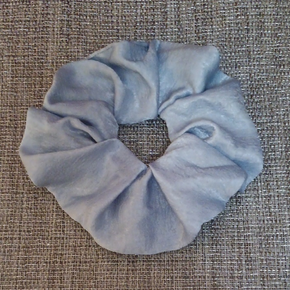 Elegant Blue Hair Scrunchie
